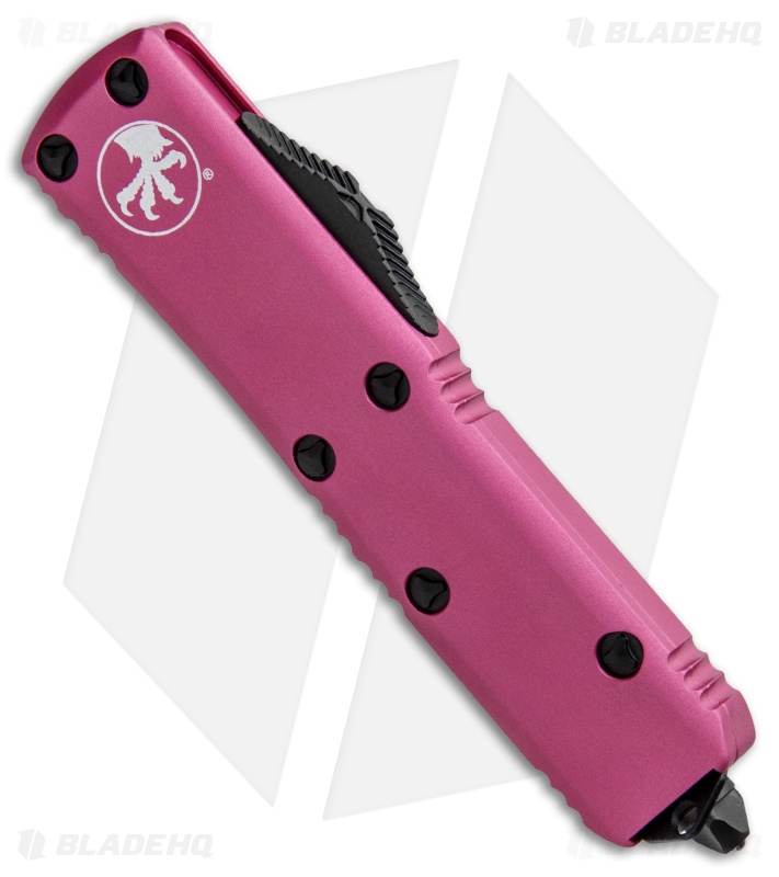 ハンドメイド　HiNo pixy 小狐　ピンク Microtech UTX-85 S/E - Automatic OTF Knife | Pink + Black | Blade HQ