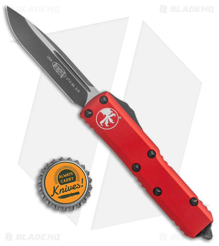 Microtech UTX-85 | S/E OTF Automatic Knife | Red | 231-1RD - Blade HQ
