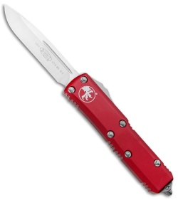 Microtech UTX-85 S/E OTF Automatic Knife Red (3.125&quot; Satin) 231-4RD | 110099