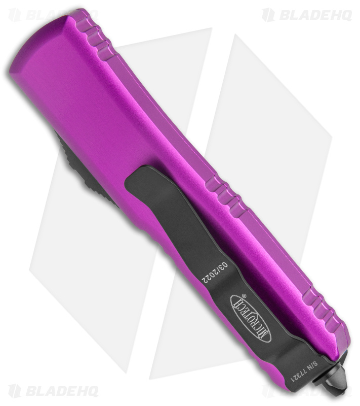Microtech UTX-85 OTF Auto Knife | Violet + Black | Blade HQ
