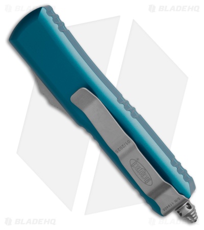 Microtech UTX-85 S/E OTF Automatic Knife Blue Aluminum (3.1" Satin Serr)