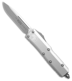 Microtech UTX-85 S/E OTF Automatic Knife Natural Clear Aluminum (3.1&quot; SW) | 224614