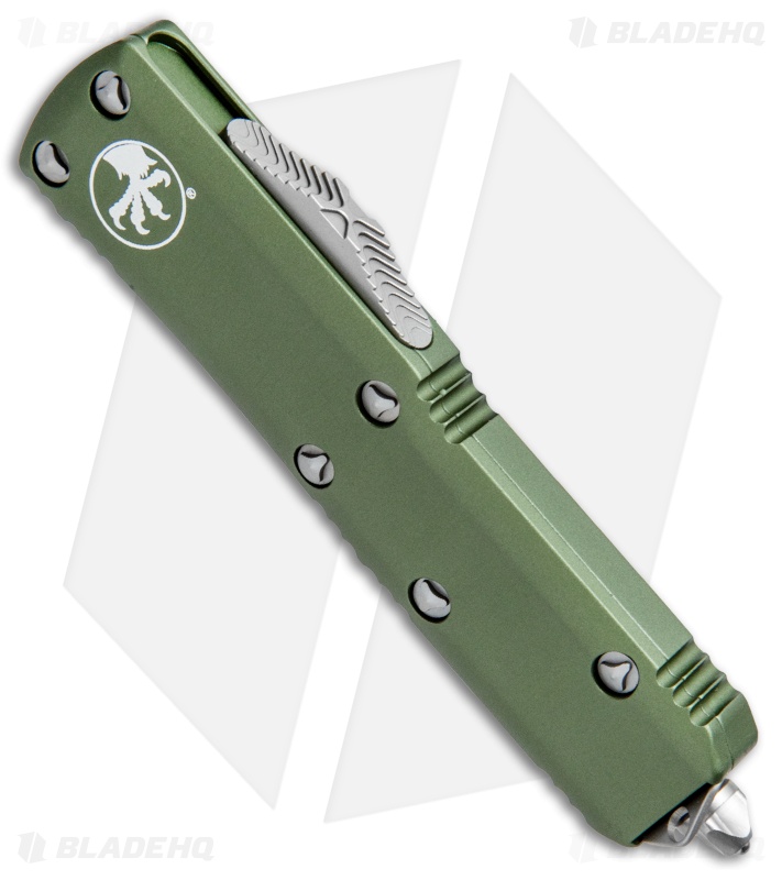 Microtech UTX-85 S/E OTF Automatic Knife OD Green (3.125" Apoc Serr) 231-11APOD