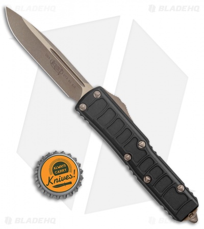Microtech UTX-85 II Signature Series Drop Point OTF Black (3.1" Bronze Apoc) 