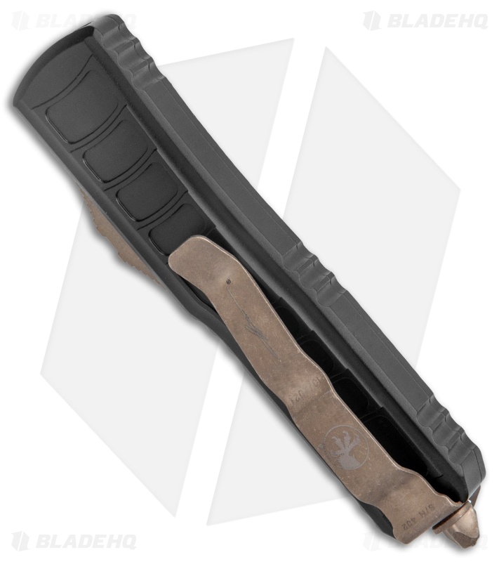 Microtech UTX-85 II Signature Series Drop Point OTF Black (3.1" Bronze Apoc) 