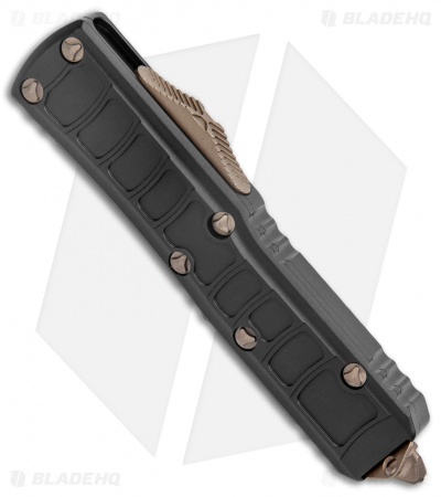 Microtech UTX-85 II Signature Series Drop Point OTF Black (3.1" Bronze Apoc) 