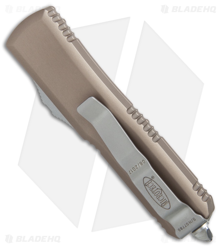 Microtech UTX85 S/E OTF Automatic Knife Tan (3.125" Satin) 2314TA