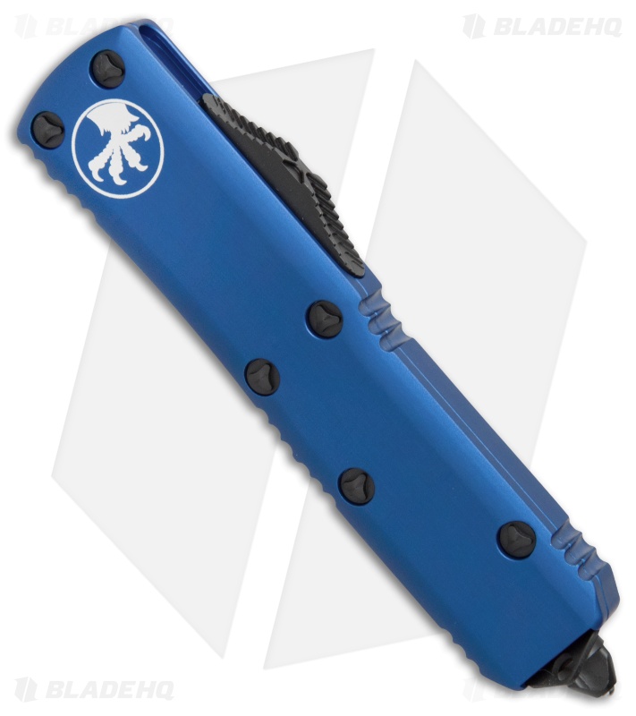 Microtech UTX-85 S/E OTF Automatic Knife Blue (3.125" Black Serr) 231-2BL