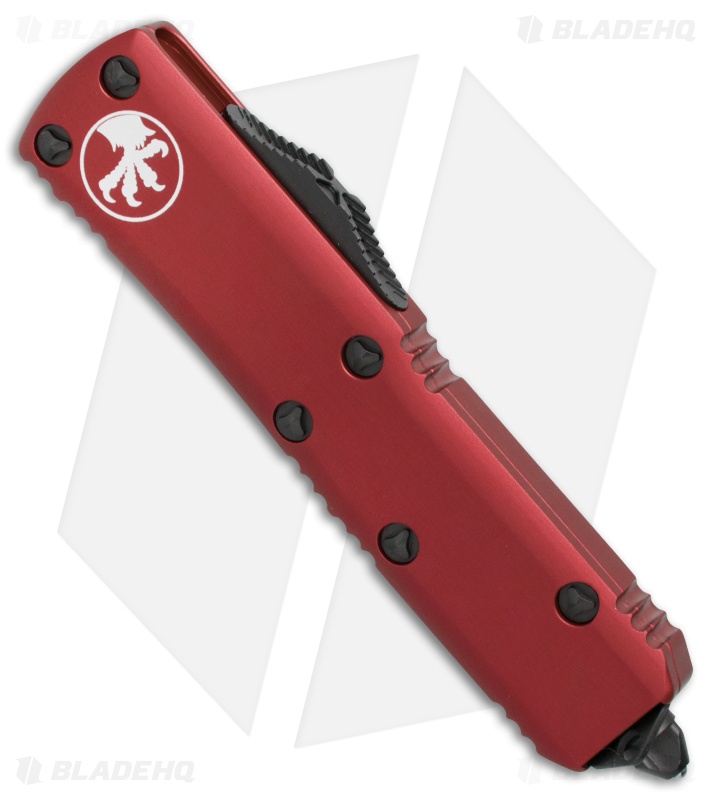 Microtech UTX-85 S/E OTF Automatic Knife Red (3.125" Black Serr) 231-2RD