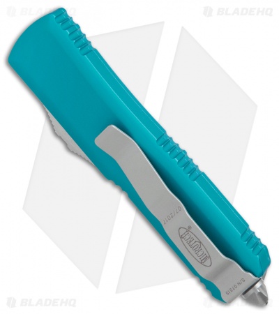 Microtech UTX-85 S/E OTF Automatic Knife Turquoise (3.125" Satin) 231-4TQ