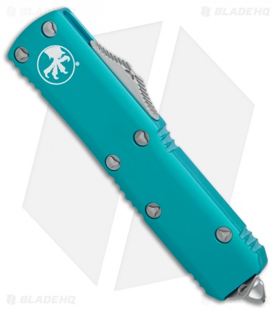 Microtech UTX-85 S/E OTF Automatic Knife Turquoise (3.125" Satin) 231-4TQ