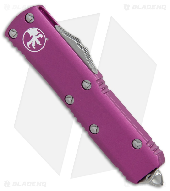 Microtech UTX85 S/E OTF Automatic Knife Violet (3.125" Apocalyptic