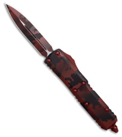 Microtech UTX-85 SS D/E OTF Automatic Knife Red Camo Aluminum (3.1" Red Camo)
