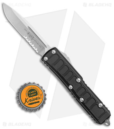 Microtech UTX-85 II Signature Series S/E OTF Automatic Black (3.1" Satin Serr)