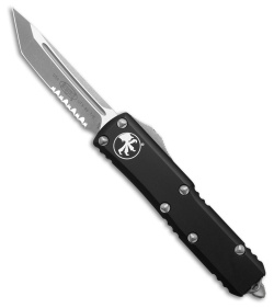 Microtech UTX-85 T/E OTF Automatic Knife Black (3.1" Apocalyptic Serr) 233-11AP