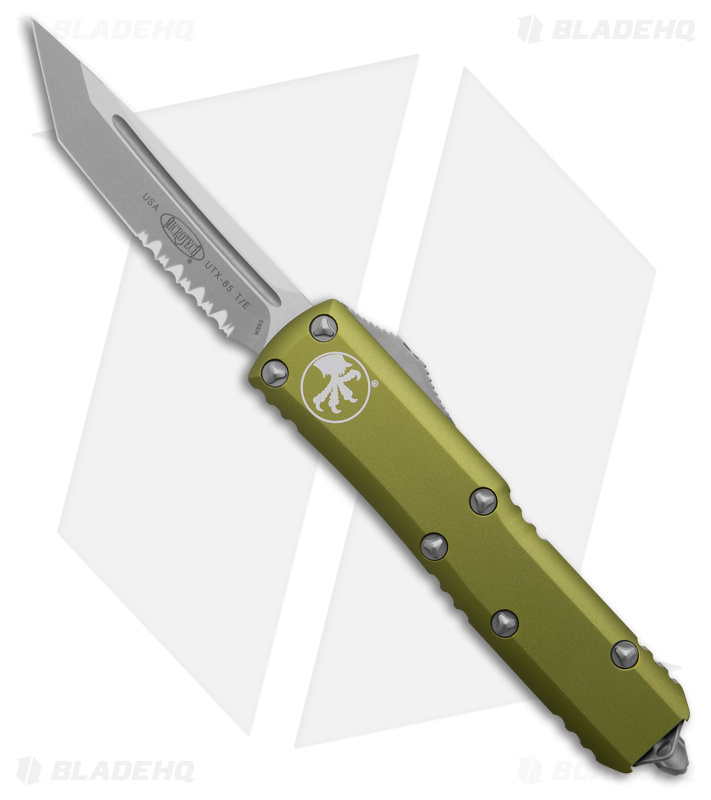 Microtech UTX-85 T/E OTF Automatic Knife OD Green (3.1" SW Serr)