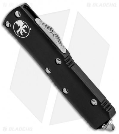 Microtech UTX-85 T/E Tanto OTF Automatic Knife Black Aluminum (3.1" Satin) 233-4