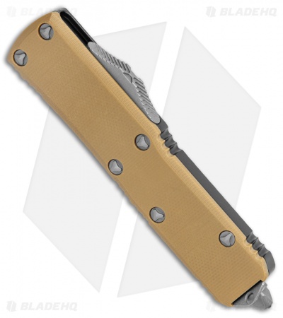Microtech UTX-85 Signature Series T/E OTF Automatic Knife Tan G-10 (3.1" Apoc)