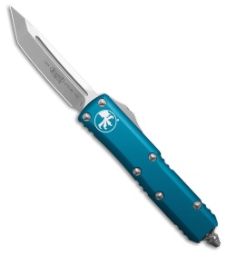 Microtech UTX-85 T/E OTF Automatic Knife Blue Aluminum (3.1" Satin) 233-4 BL