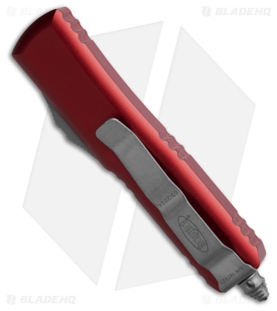 Microtech UTX-85 T/E OTF Automatic Knife Merlot Red Al (3.1" Apocalyptic Serr)