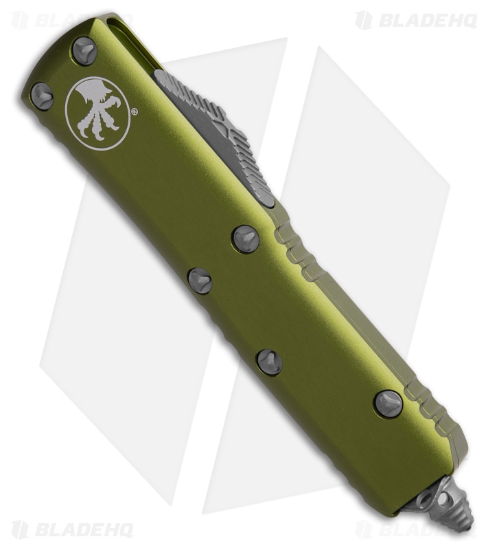 Microtech UTX-85 T/E OTF Automatic Knife OD Green Al (3.1" Stonewash)