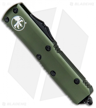 Microtech UTX-85 T/E OTF Automatic Knife OD Green (3.125" Black Serr) 232-2OD