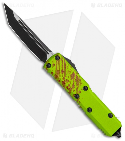 Microtech Zombie Tech UTX-85 T/E OTF Automatic Knife (3.125" Black) 233-1 Z