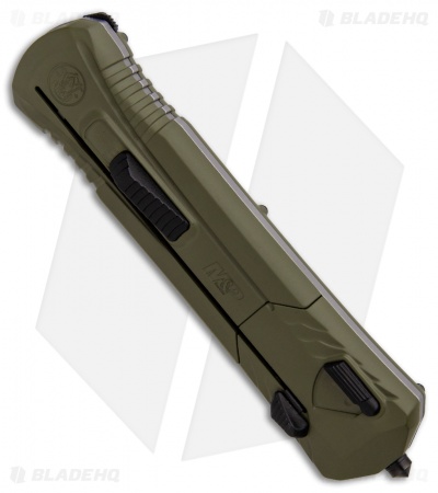 M&P OTF Spring Assisted Spear Point Knife OD Green (3.5" Black) Exclusive