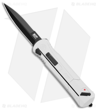 Smith & Wesson M&P OTF Spring Assisted Spear Point Knife White (3.5" Black)
