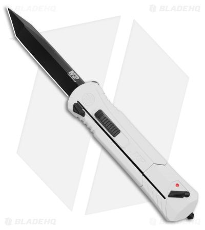 Smith & Wesson M&P OTF Spring Assisted Tanto Knife White (3.5" Black)