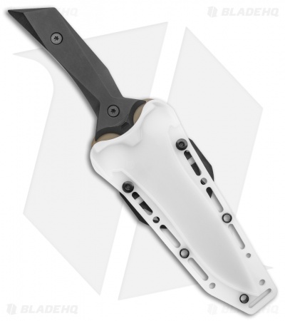 Paragon A-2 Fighter Fixed Blade Knife Dagger Black Aluminum (5.5" Tan)