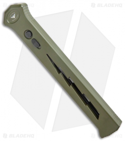 Paragon Estiletto Clip Point OTF Auto OD Green Lightning Bolt (5.5" Black)