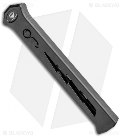 Paragon Estiletto Dagger OTF Automatic Knife Black Bolt (5.5" Blk Plain/Serr)