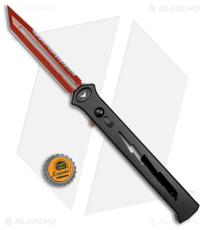 Paragon Estiletto Tanto OTF Automatic Lightning Bolt (5.5" Red Serr)