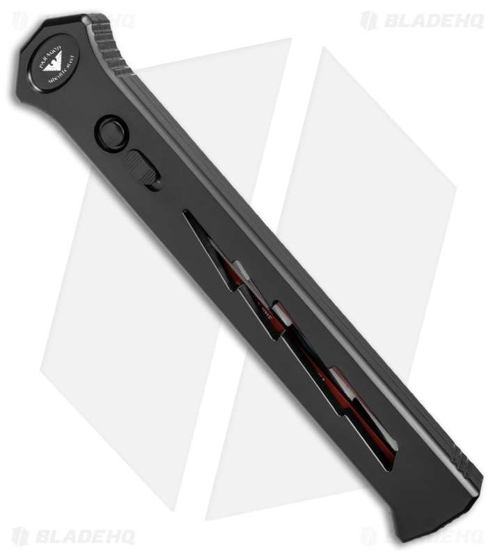 Paragon Estiletto Tanto OTF Automatic Lightning Bolt (5.5" Red Serr)