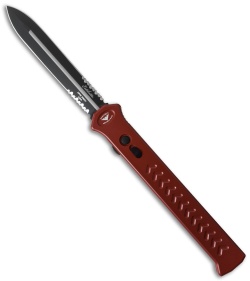 Paragon Estiletto OTF Automatic Knife Red (5.25" Black Serr)