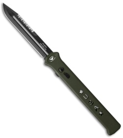 Paragon Estiletto Bowie OTF Automatic OD Green USA (5.5" Black Serr)