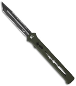 Paragon Estiletto Tanto OTF Automatic OD Green Bolt (Black Serr)