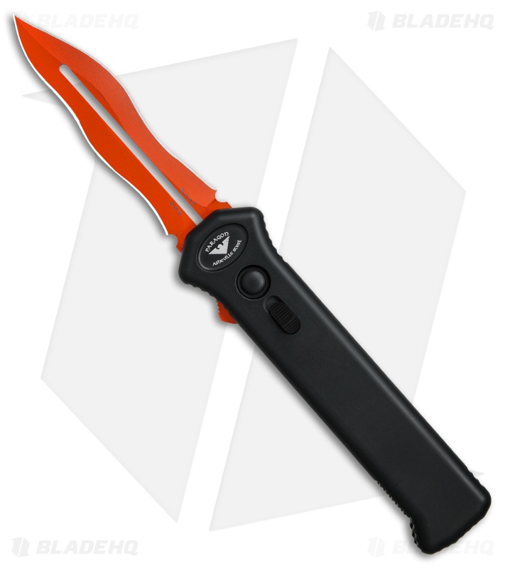 Paragon Para X OTF Torch Automatic Knife Smooth Black (3.5