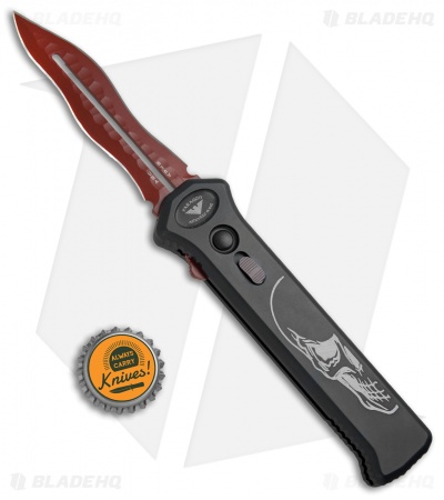 Paragon Para X  "Torch" Dagger OTF Automatic Knife Death Head (3.5" Red)