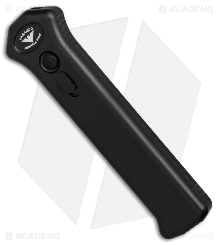 Paragon PARA-X Tanto Blood Line Automatic Smooth Black (3.6" Red Serr)