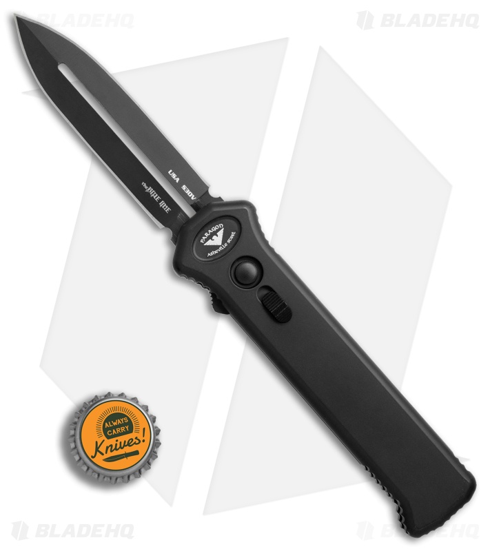 Paragon PARA-XD SP Black OTF Auto Knife Smooth (3.6" Black)