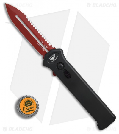 Paragon PARA-XD Blood Line Dagger OTF Auto Knife Smooth Black (3.6" Red Serr)