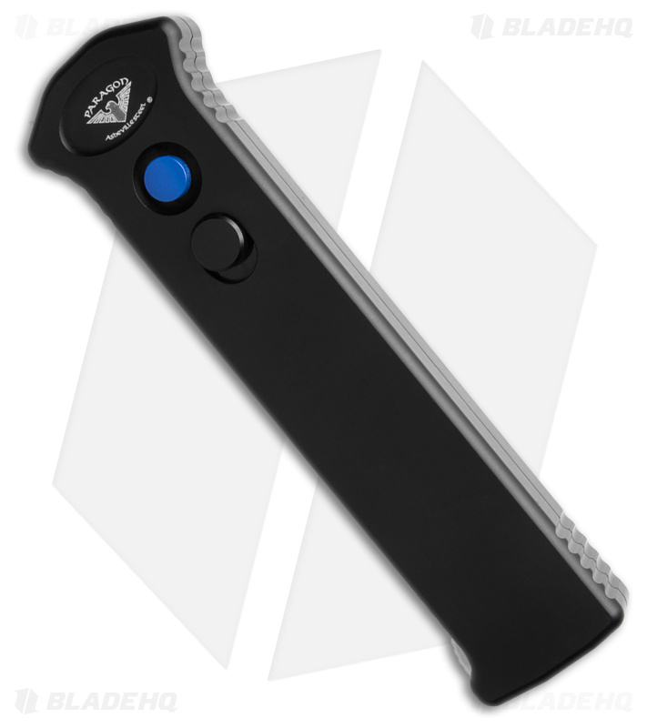 Paragon PARA-XD OTF Automatic Knife Black Aluminum (3.5"  2-T Blue) 