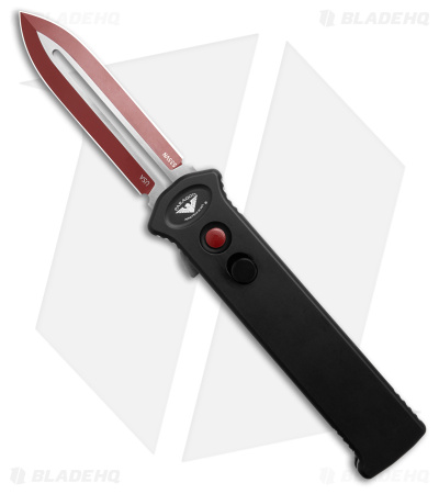 Paragon PARA-XD OTF Automatic Knife Black Aluminum (3.5" Red)
