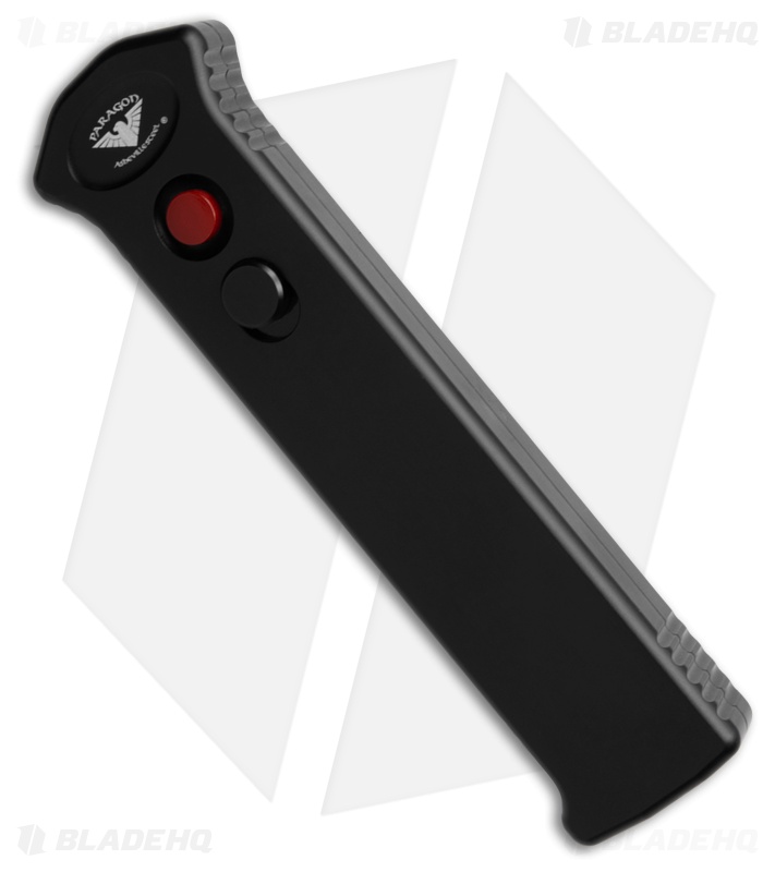 Paragon Para X  Auto OTF Knife Black Alum (3.75" Red Serr) PARAXSPBCRBSE