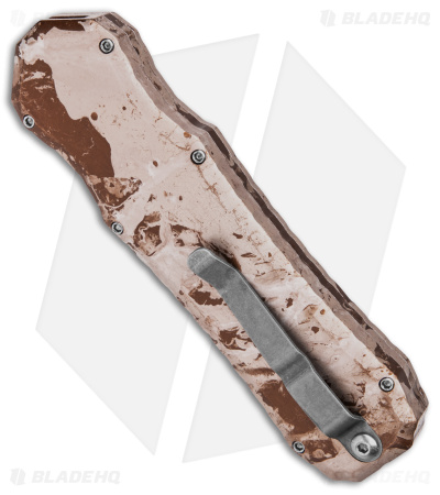 Piranha Excalibur OTF Auto Knife Desert Camo (3.2" Stonewash Plain)