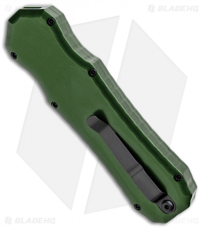 Piranha Green Excalibur OTF Knife Double Action Automatic (3.2" Black)
