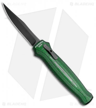 Piranha Rated-R D/A OTF Automatic Knife Green (3.5" Black)