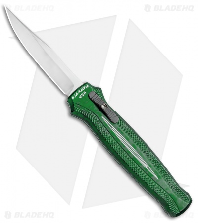 Piranha Rated-R D/A OTF Automatic Knife Green (3.5" Mirror)